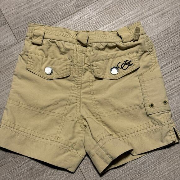 Joe Jax Toddler Boys Khaki Cargo Shorts Size 2T Utility Pockets Summer Playwear - Picture 2 of 8